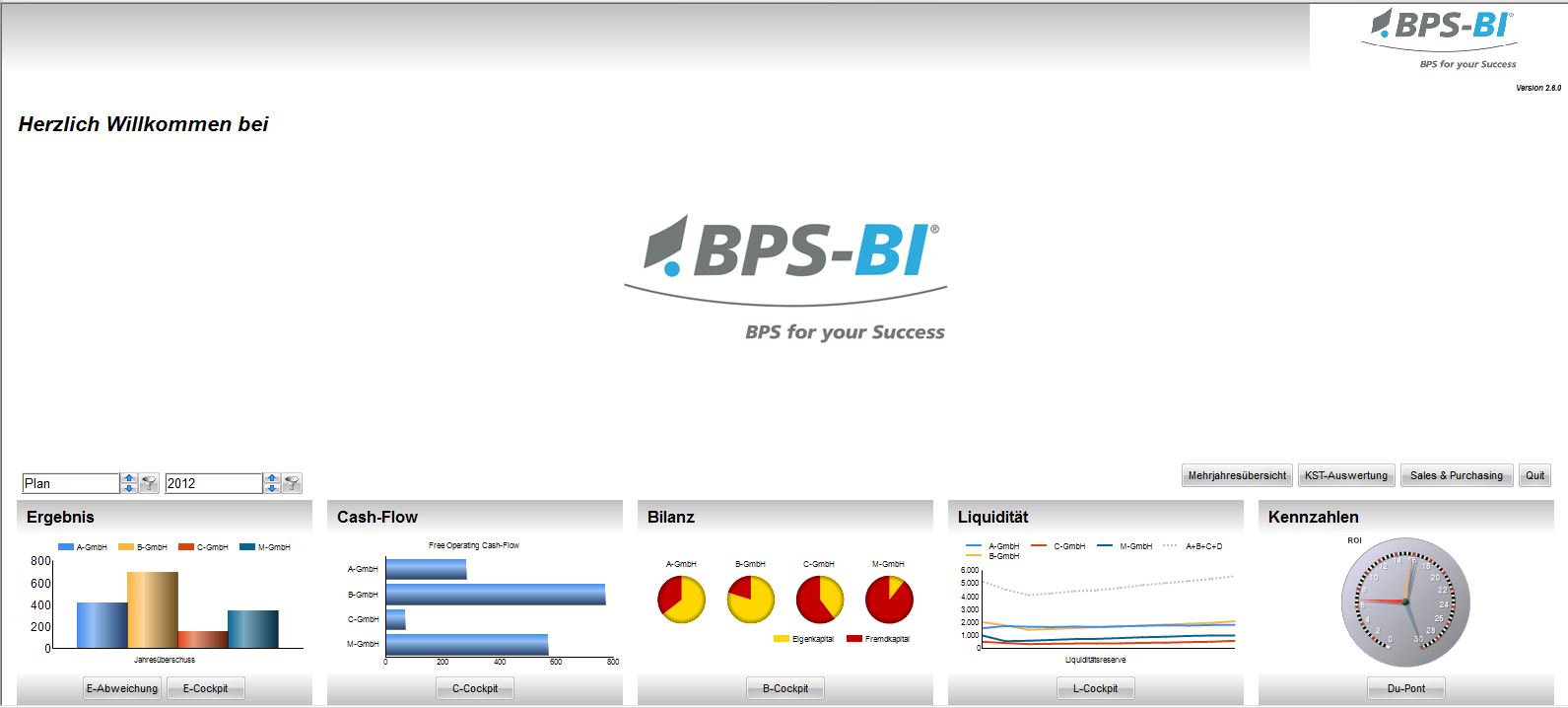 Screenshot: BPS-BI Welcome Screen